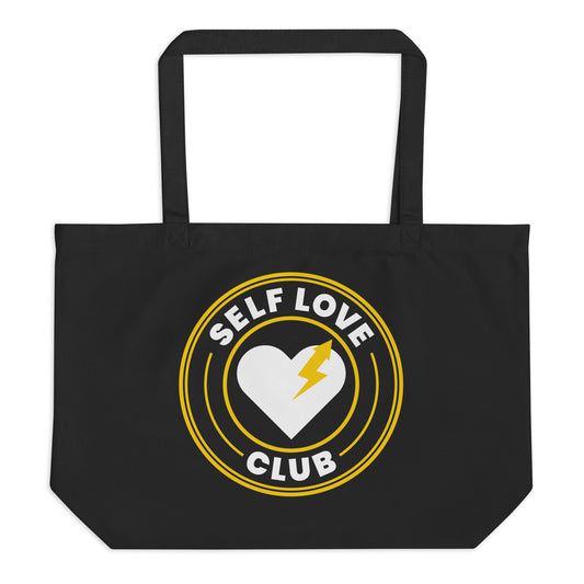 Self Love Club Large organic tote bag